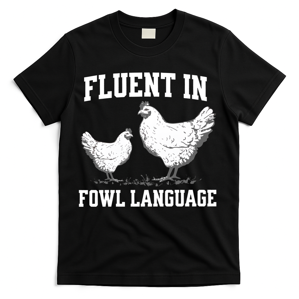 Fluent In Fowl Language Funny Chicken Owner Farm T-Shirt