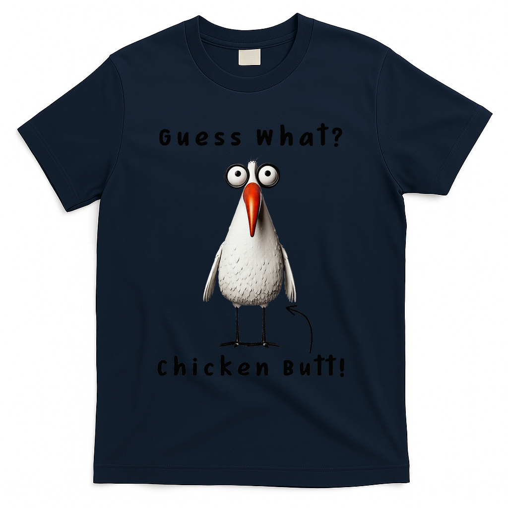 Guess What Chicken Butt Chicken Rooster Meme Funny Costume T-Shirt