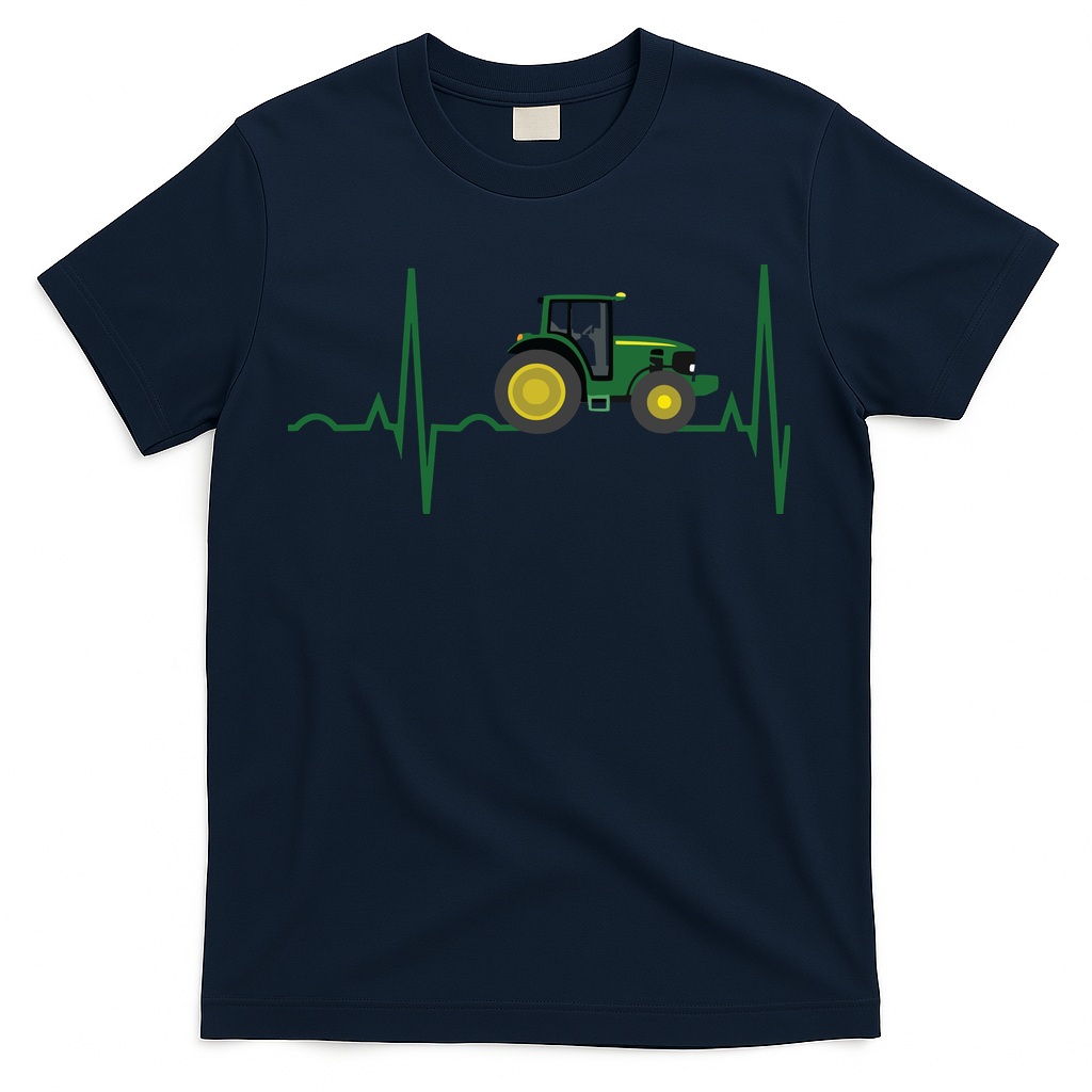 Tractor Heartbeat Shirts Best For Farmers T-Shirt
