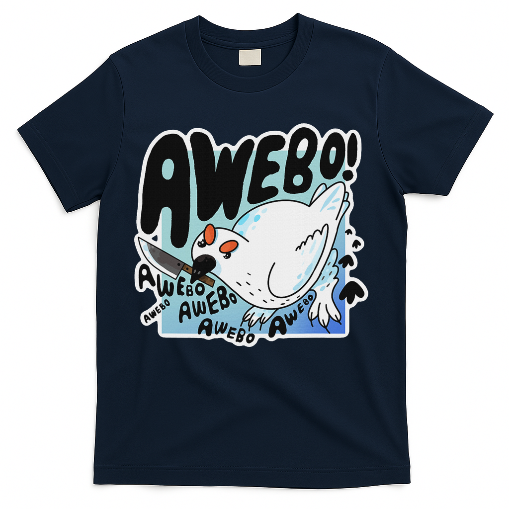 Awebo Ptarmigan Arctic Cute Bird Internet Meme Funny Chicken T-Shirt