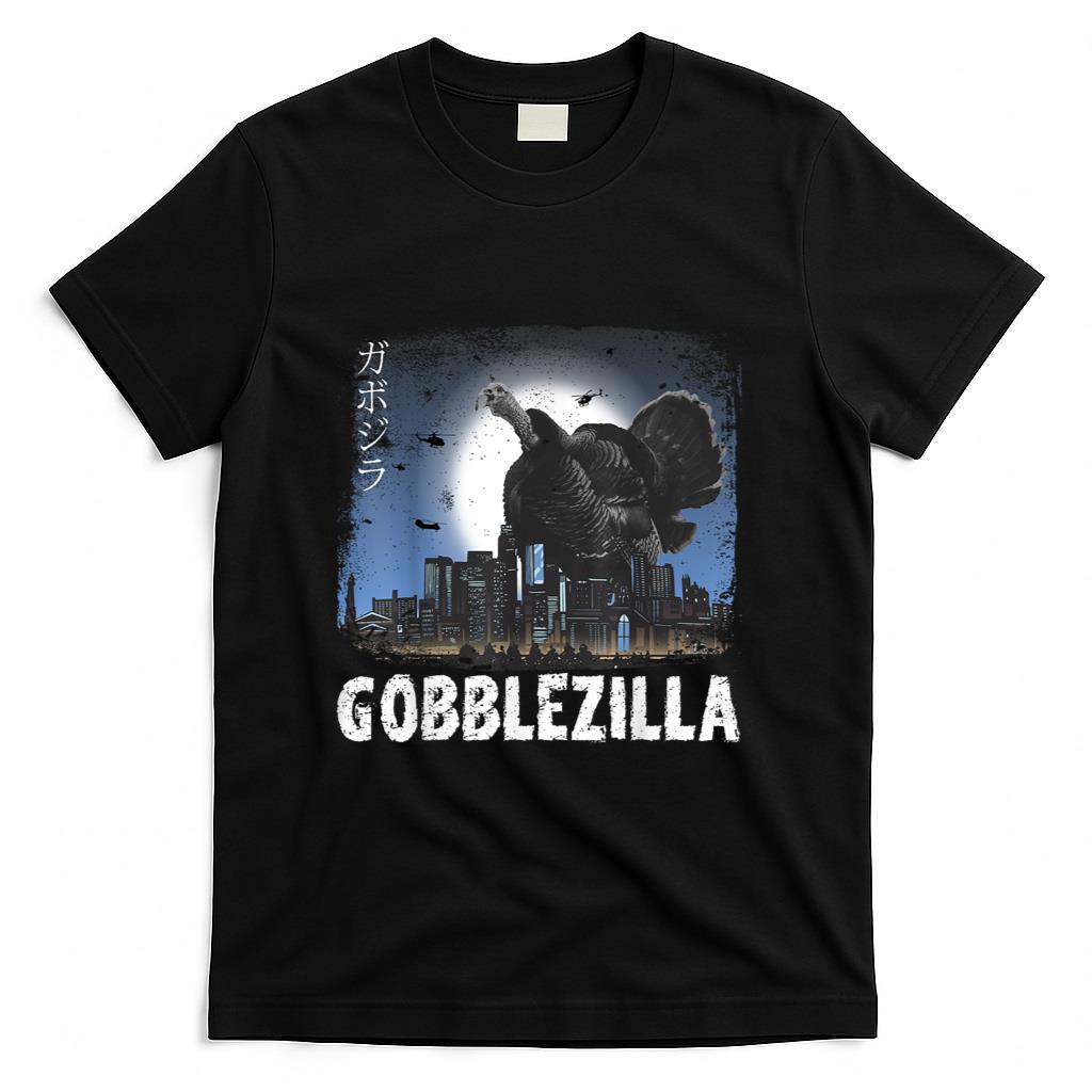 Turkey Day Thanksgiving Gobblezilla T-Shirt_1