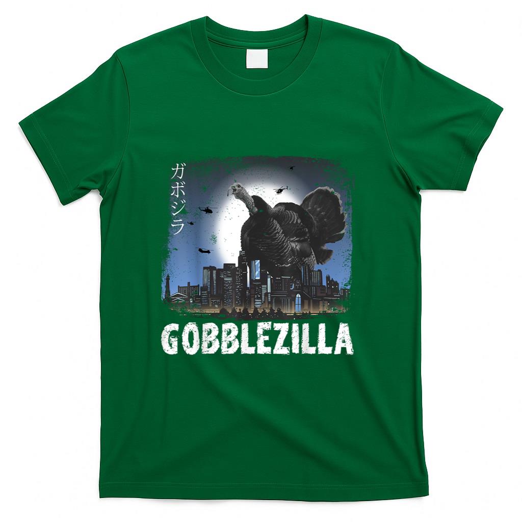 Turkey Day Thanksgiving Gobblezilla T-Shirt_1