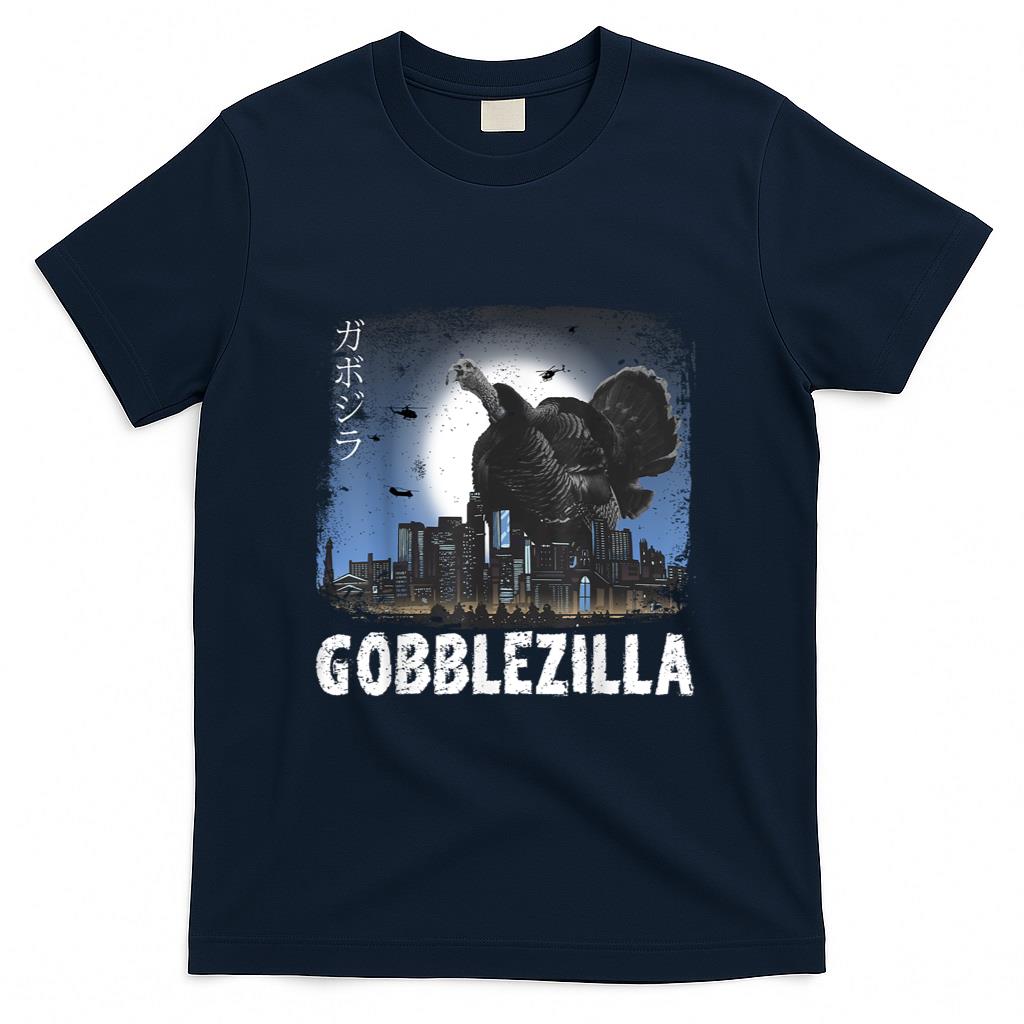 Turkey Day Thanksgiving Gobblezilla T-Shirt_1