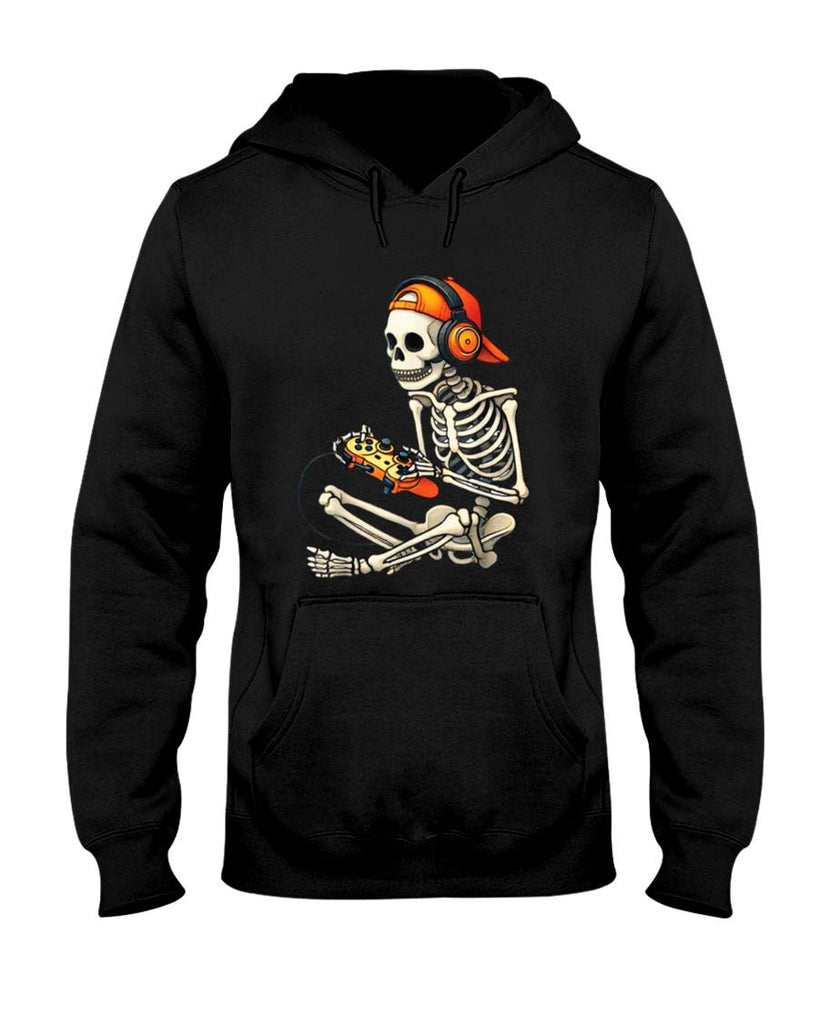 Halloween Shirt - Halloween Skeleton Gamer Video Gaming Boys Men Kids Tees T-Shirt