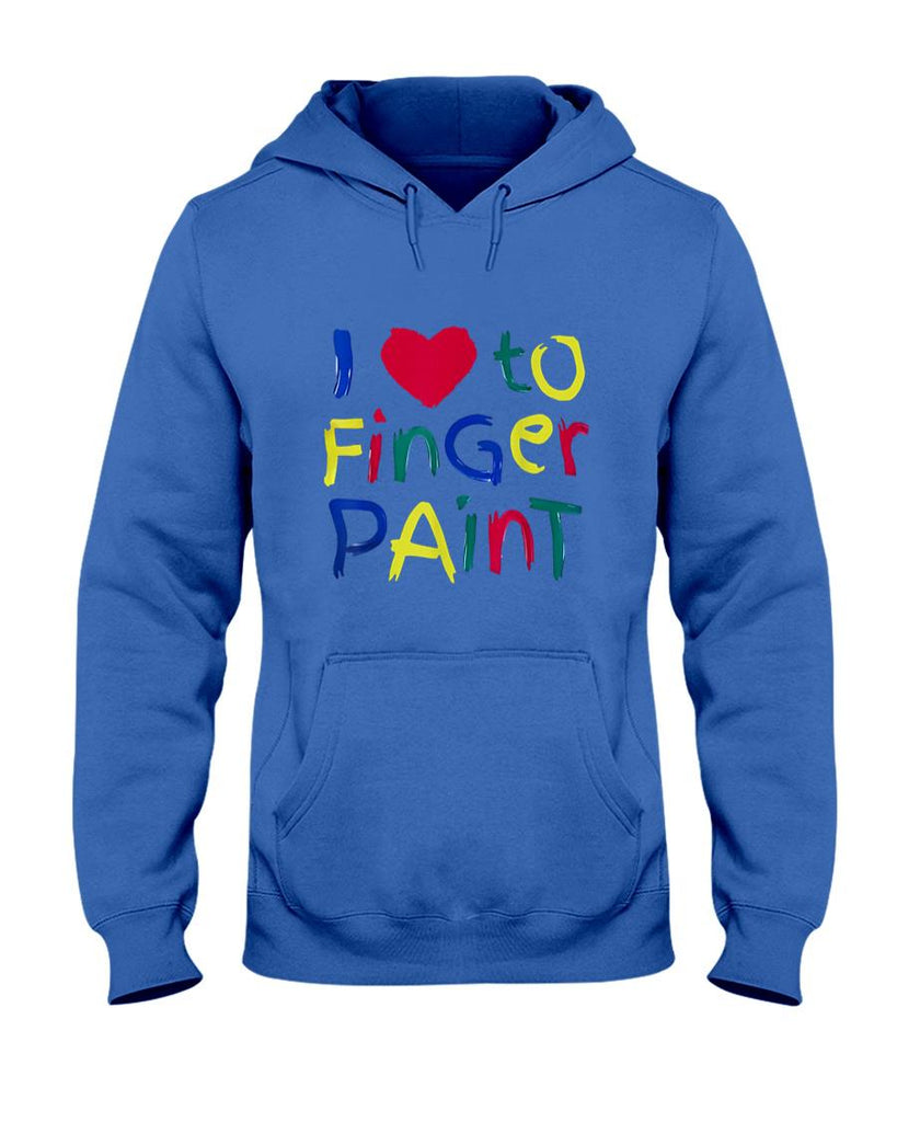 Funny Tees - I Heart Love To Finger Paint I'm Paint Cute Couple Valentine T-Shirt_1