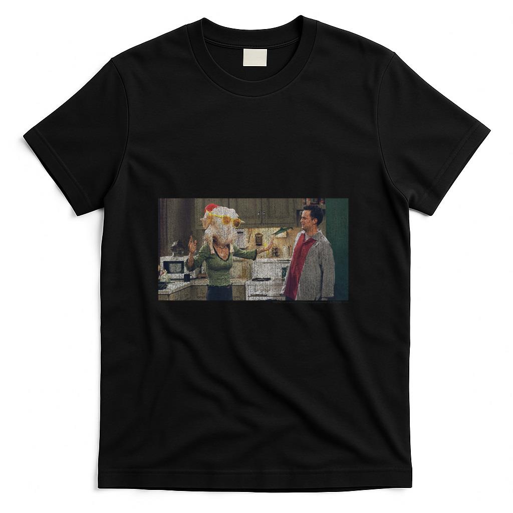 Friends Thanksgiving Turkey Head Monica Portrait T-Shirt