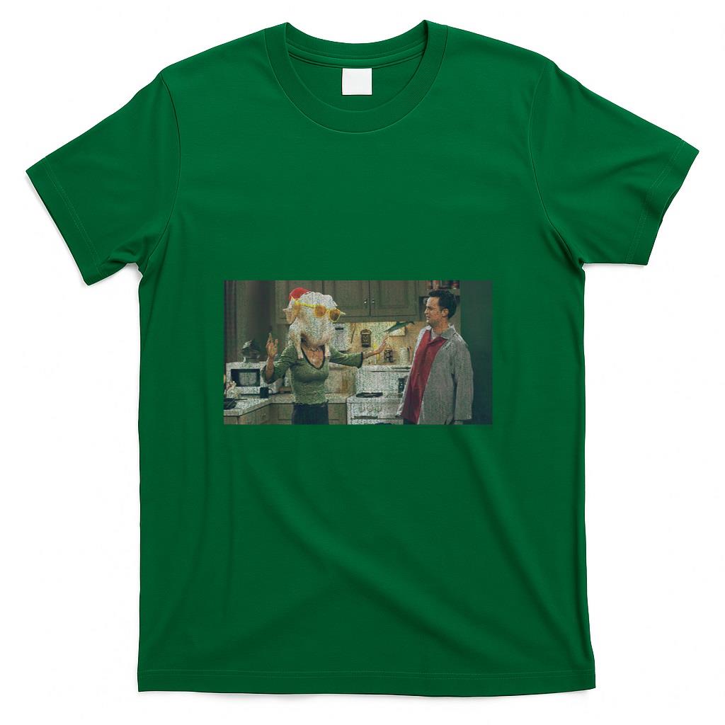 Friends Thanksgiving Turkey Head Monica Portrait T-Shirt