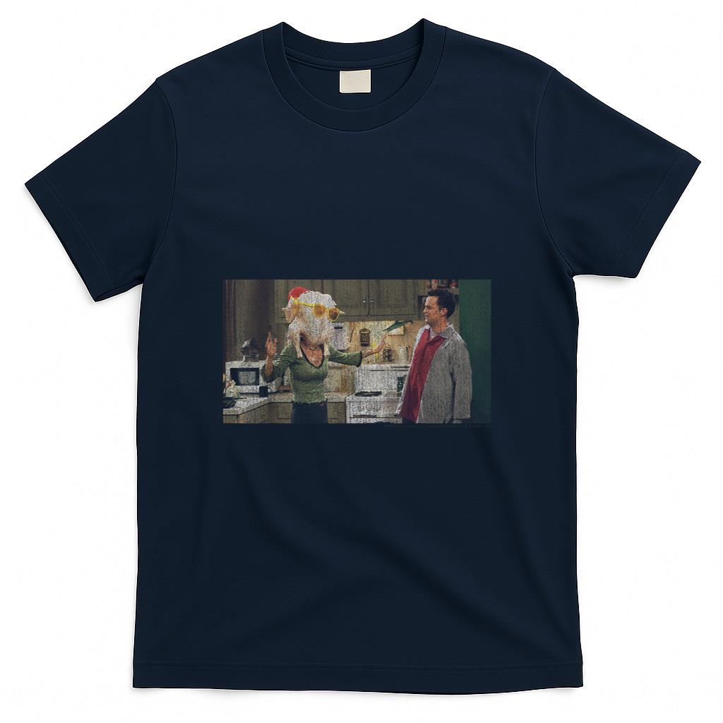 Friends Thanksgiving Turkey Head Monica Portrait T-Shirt