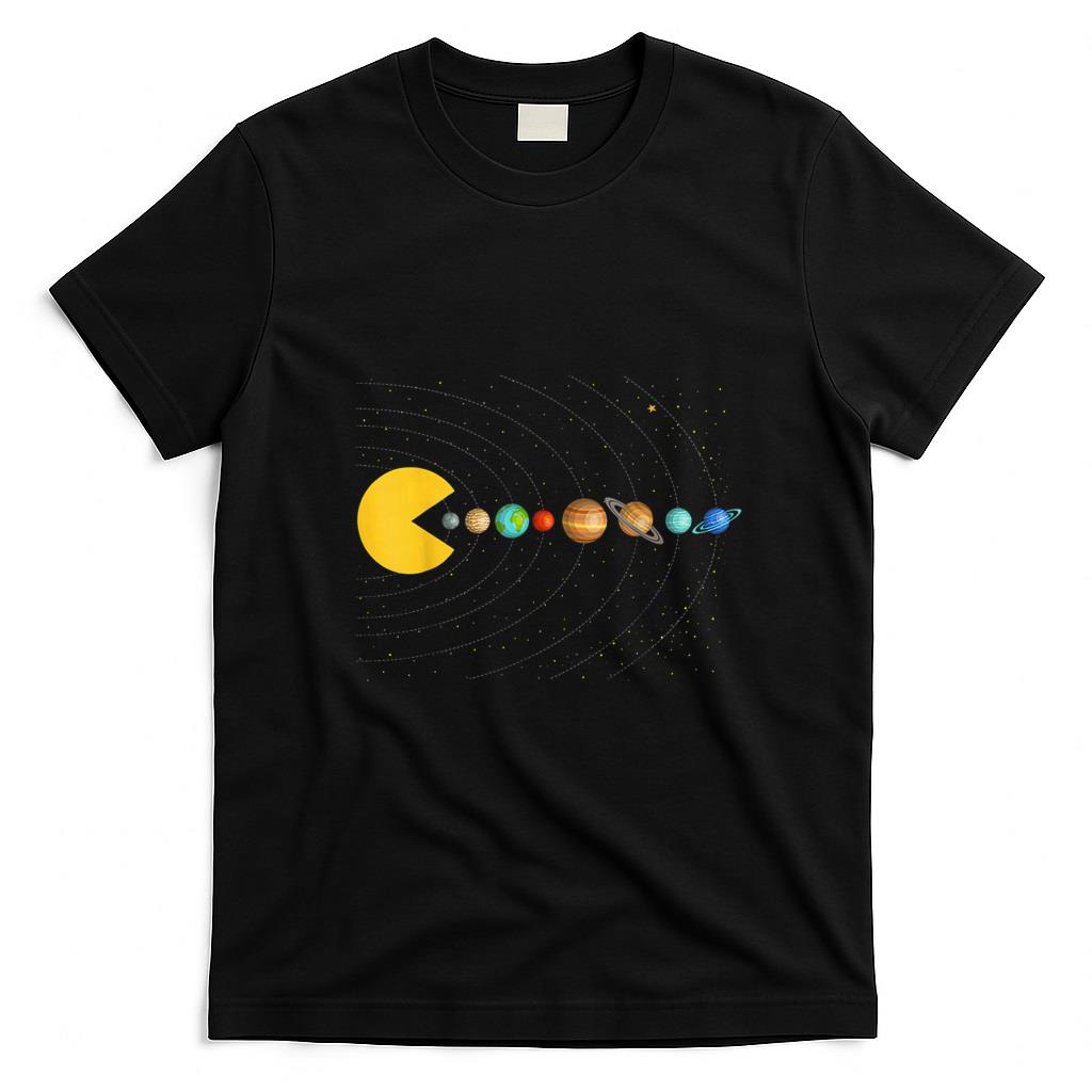 Funny Tees - Solar System Astronomy Space Video Games Funny Gifts Graphic T-Shirt