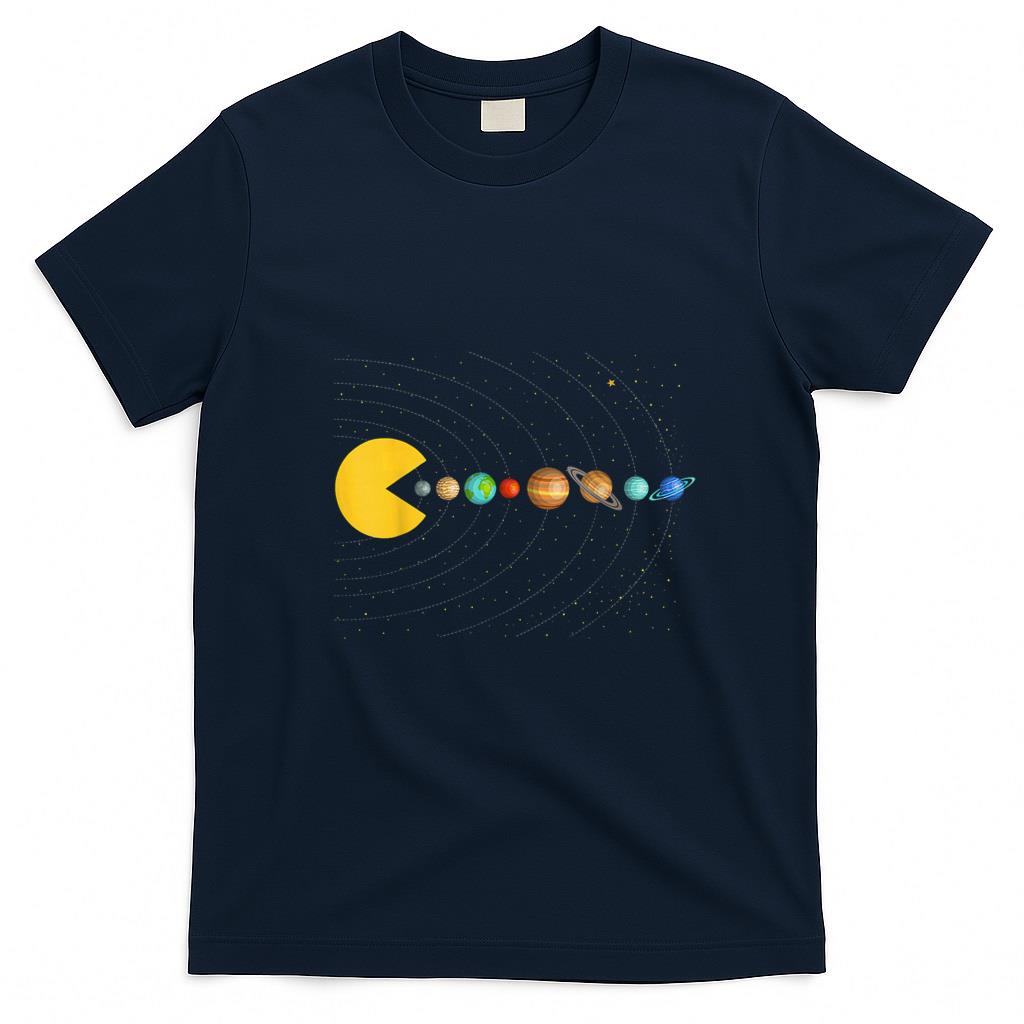 Funny Tees - Solar System Astronomy Space Video Games Funny Gifts Graphic T-Shirt