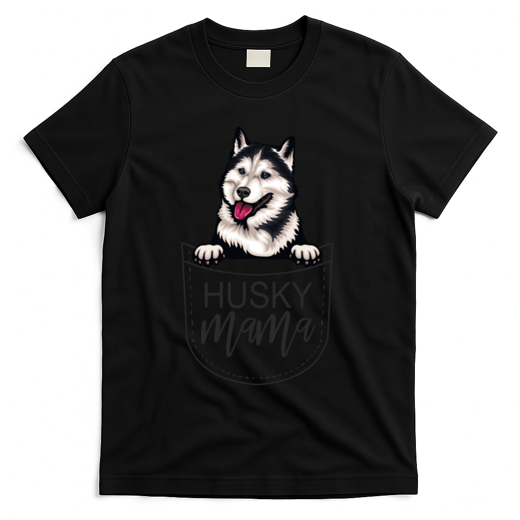 Husky Mama Dog Lover Funny Dog Mom Cute Dog Owner Funny Gift T-Shirt