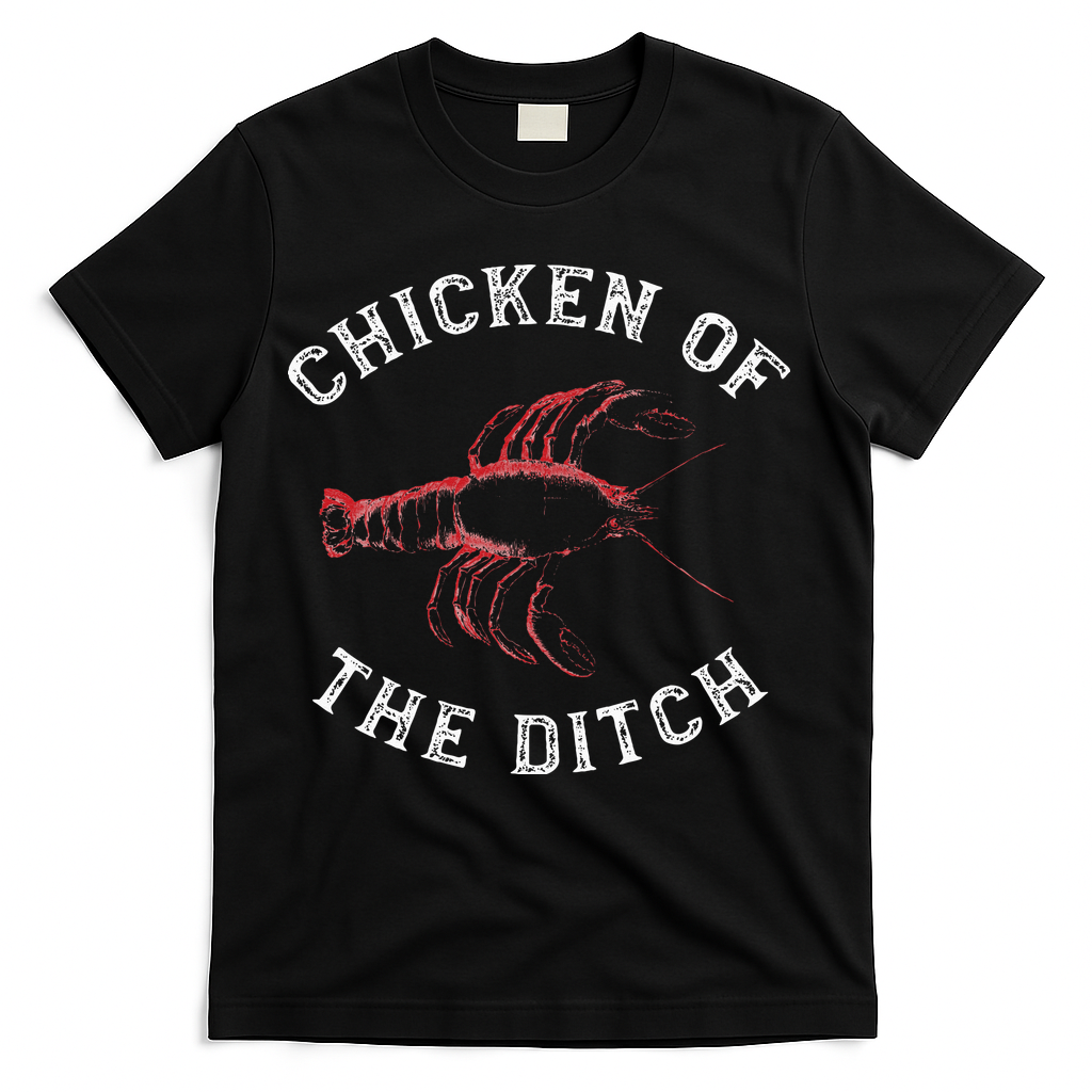 Crawfish Chicken Ditch Retro Cajun Food Gift T-Shirt