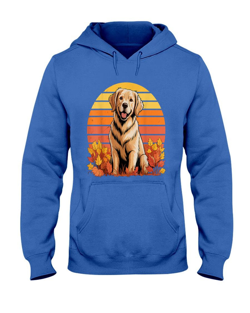 Golden Retriever Autumn Fall Dog Lover Fall Leaves T-Shirt