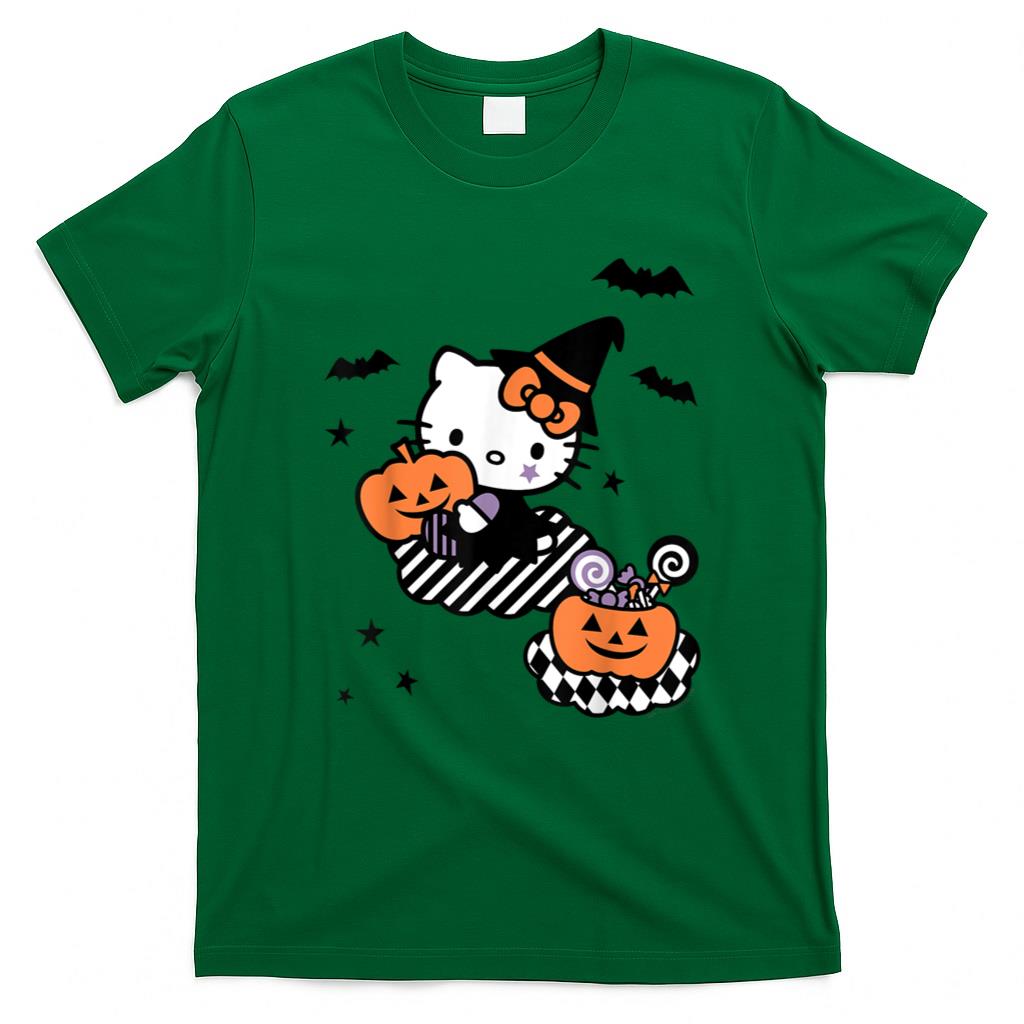 Halloween Shirt - Hello Kitty Trick or Treat Halloween Tee Shirt T-Shirt