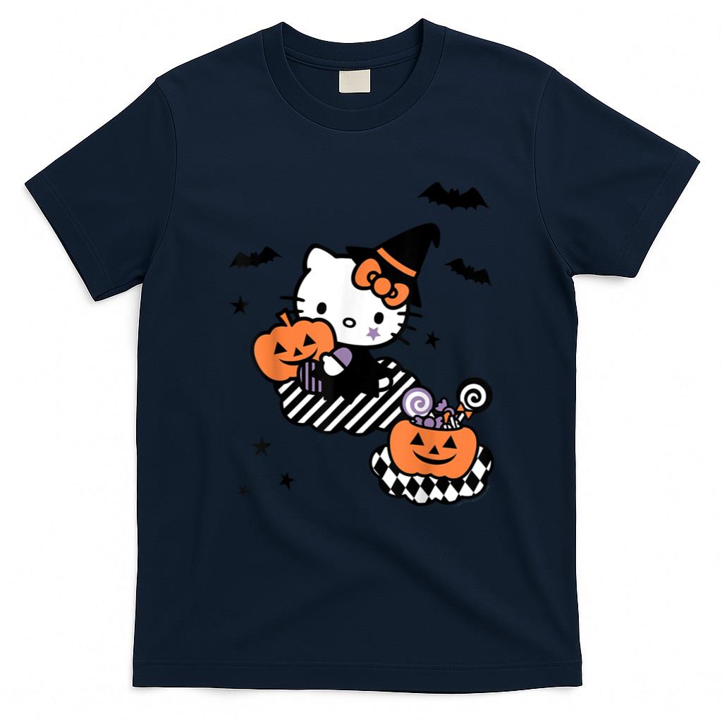 Halloween Shirt - Hello Kitty Trick or Treat Halloween Tee Shirt T-Shirt