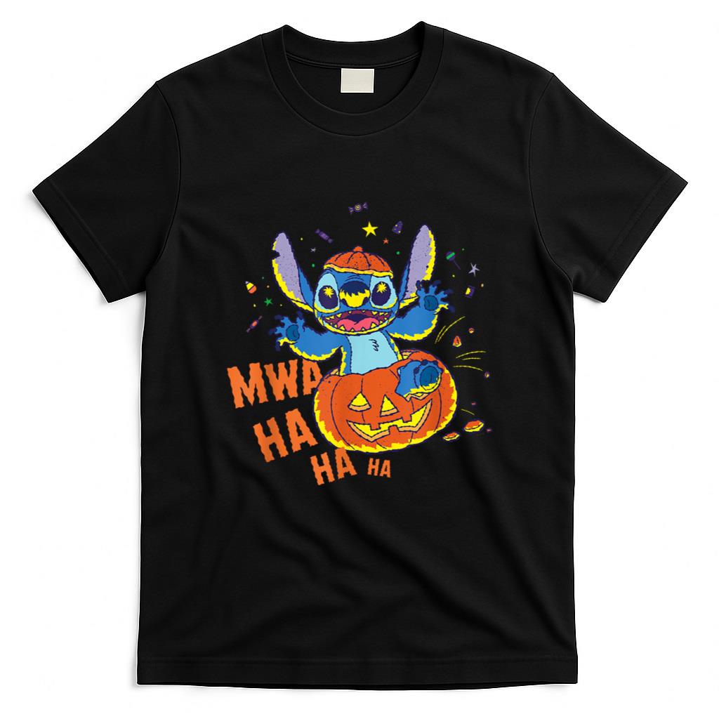 Halloween Shirt - Disney Stitch Jack-o’-Lantern Surprise Mwa Ha Ha Halloween T-Shirt