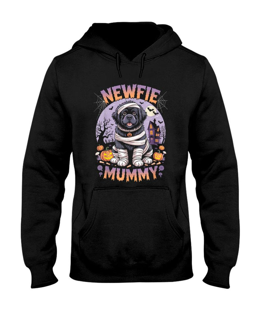 Pet Mom Halloween Shirt - Newfie Mummy Funny Halloween Costume Dog Owner Newfoundland T-Shirt