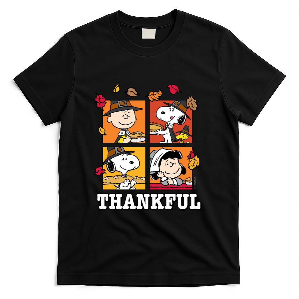 Peanuts - Snoopy Charlie Brown Lucy Thankful Long Sleeve T-Shirt