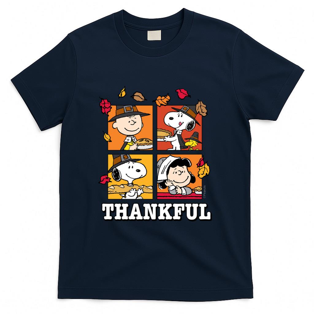 Peanuts - Snoopy Charlie Brown Lucy Thankful Long Sleeve T-Shirt