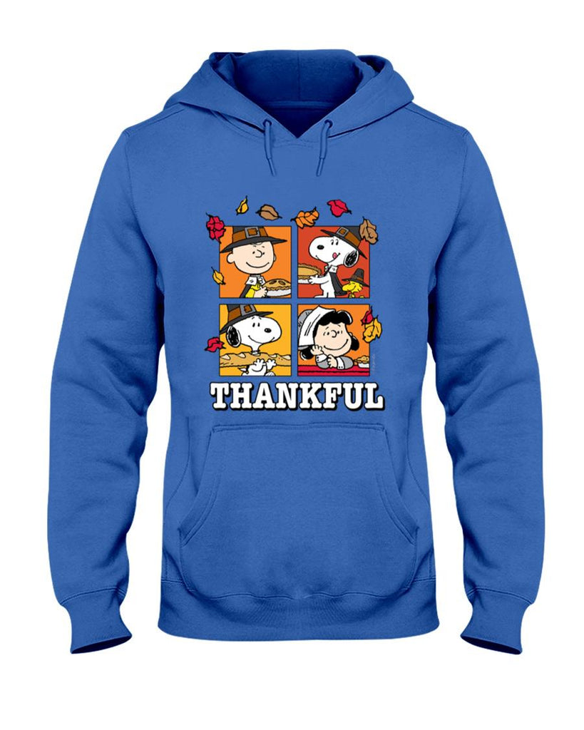 Peanuts - Snoopy Charlie Brown Lucy Thankful Long Sleeve T-Shirt