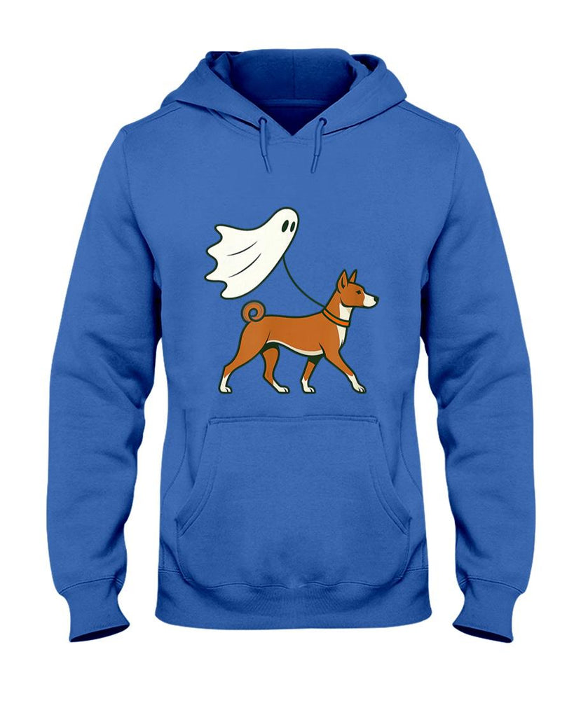 Pet Mom Halloween Shirt - Flying Ghost Walking Belgian Malinois - Dog Mom Dad Pet T-Shirt