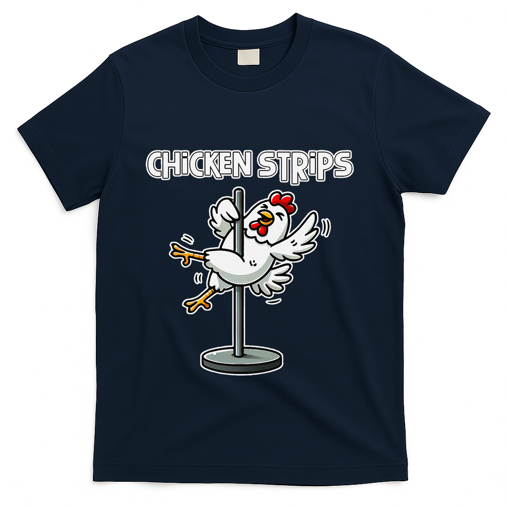 Chicken Strips Pun Funny Sarcastic Life Quotes Jokes Humor T-Shirt
