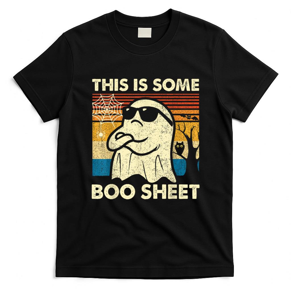 Halloween Shirt - This is Some Boo Sheet Ghost Retro Funny Halloween Men Women T-Shirt