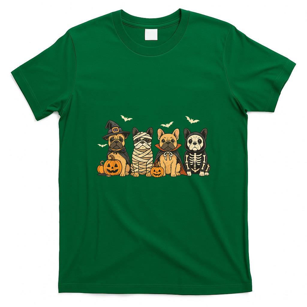 Halloween Shirt - Mummy French Bulldog Halloween French Bulldog Witch Dog Mom T-Shirt