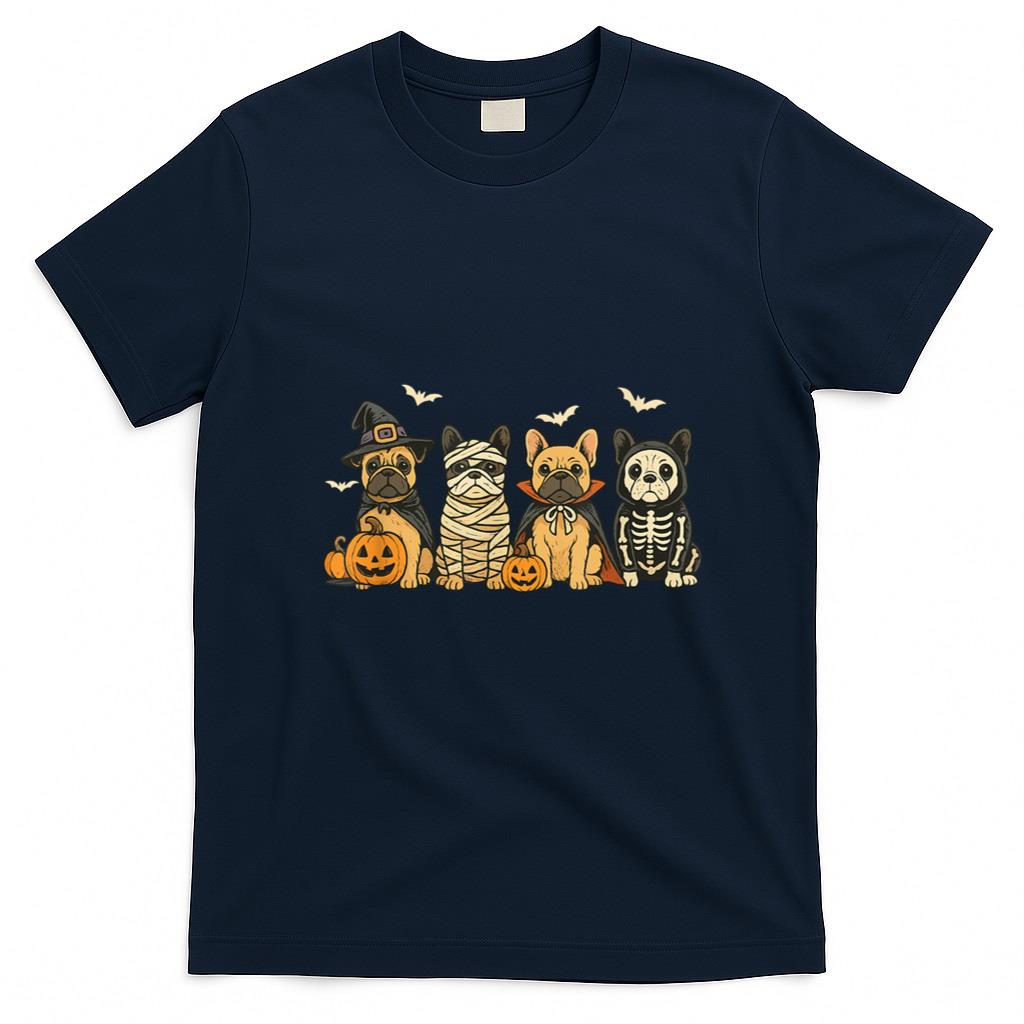 Halloween Shirt - Mummy French Bulldog Halloween French Bulldog Witch Dog Mom T-Shirt