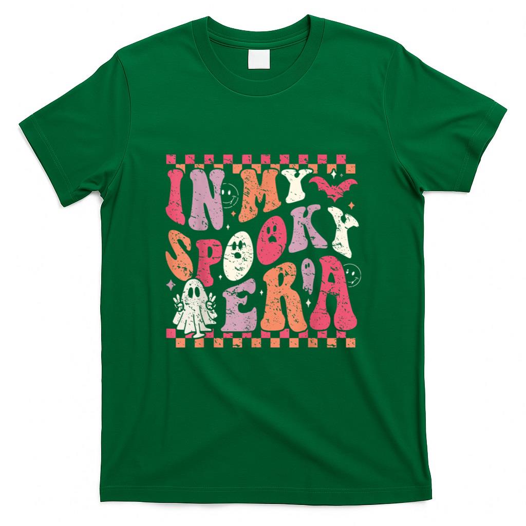 Halloween Shirt - In My Spooky Era Groovy Hippie Halloween Ghost T-Shirt