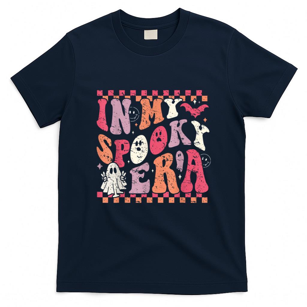 Halloween Shirt - In My Spooky Era Groovy Hippie Halloween Ghost T-Shirt
