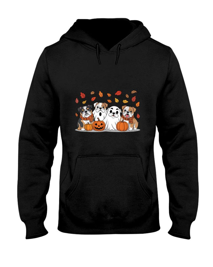 Halloween Shirt - English Bulldog Ghost Fall Autumn Thanksgiving Halloween T-Shirt