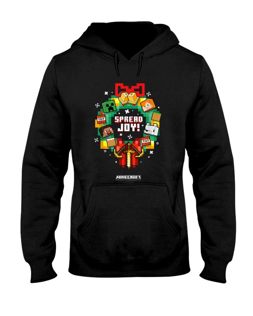 Minecraft Christmas Spread Joy Xmas Crown Group Shot T-Shirt