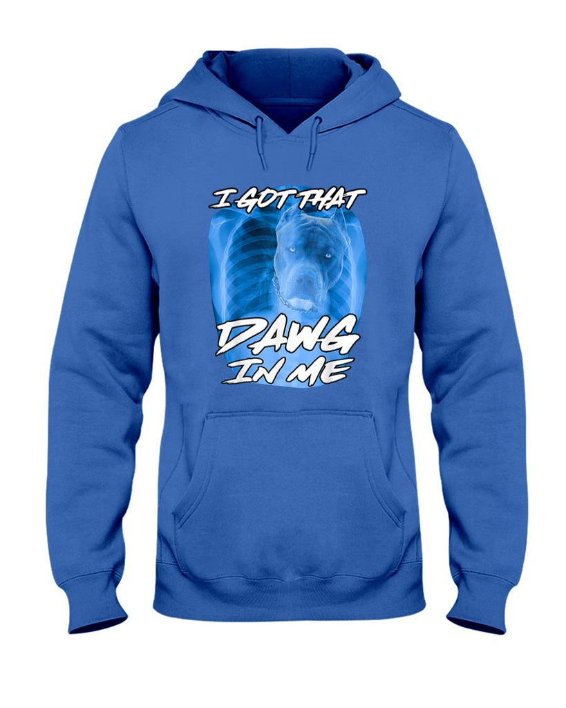 Funny Tees - I Got That Dawg In Me Xray Pitbull Ironic Meme Viral Quote T-Shirt