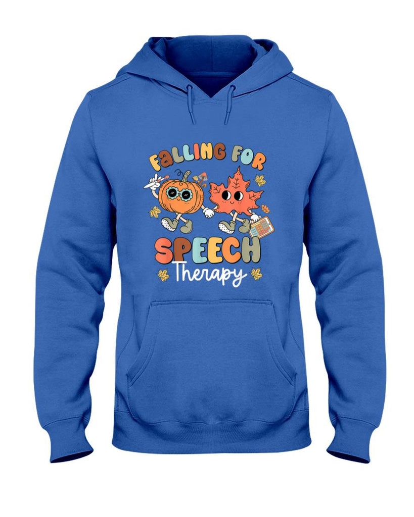 Falling For Speech Therapy SLP Fall Pumpkin Thanksgiving T-Shirt