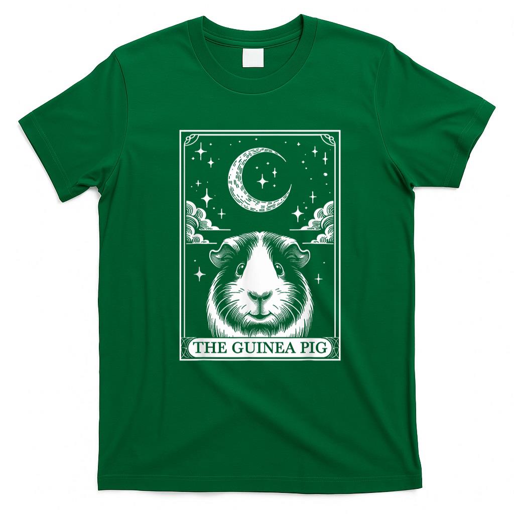 Pet Mom Halloween Shirt - Tarot Card Vintage Crescent Moon Guinea Pig Mom Pet Lovers T-Shirt