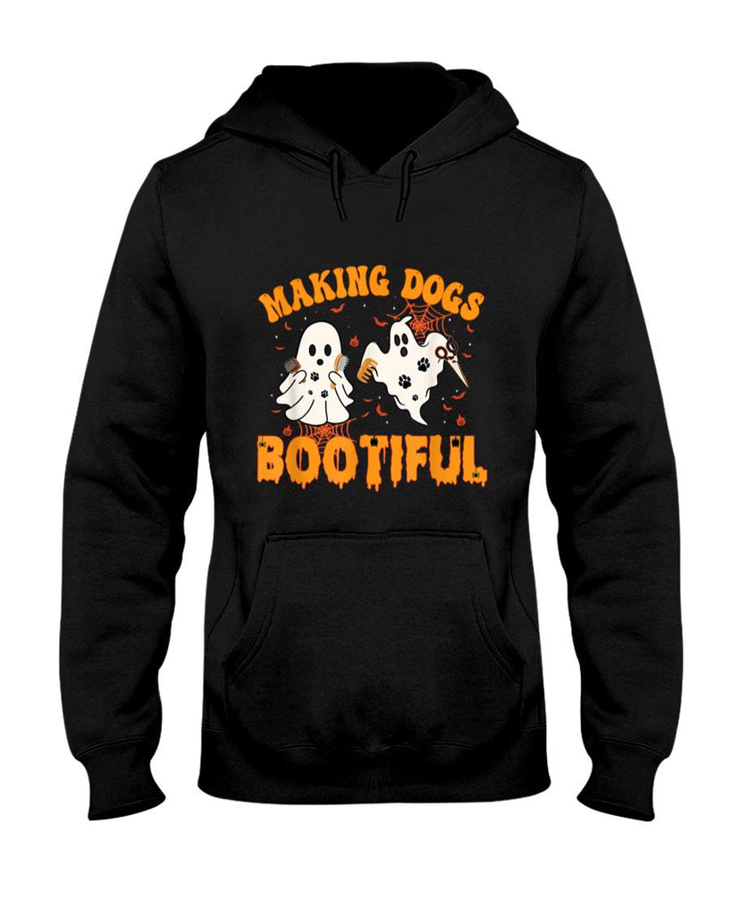 Pet Mom Halloween Shirt - Making Dogs Bootiful Cute Dog Groomer Pet Grooming Halloween T-Shirt for Men Women