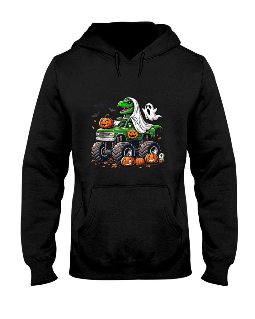 Halloween Shirt - Orange Halloween Shirt Boys Toddler Kids Ghost Shirts T Rex T-Shirt