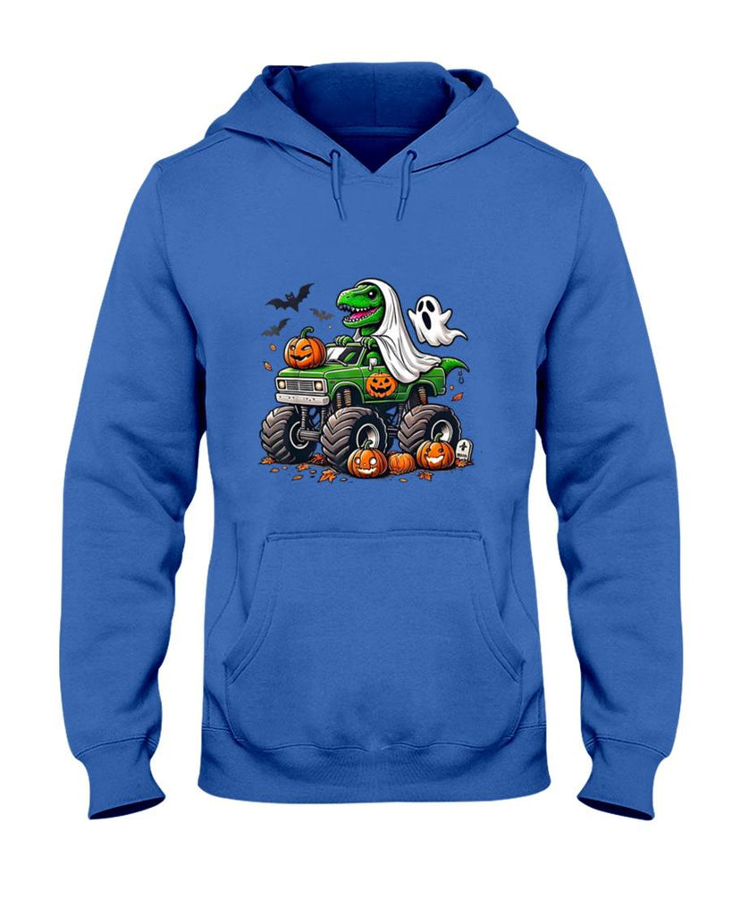 Halloween Shirt - Orange Halloween Shirt Boys Toddler Kids Ghost Shirts T Rex T-Shirt