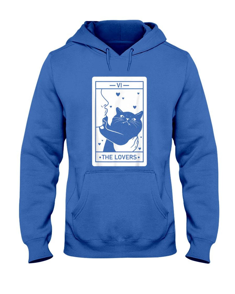 Pet Mom Halloween Shirt - The Lovers Cat Humor Tarot Card Halloween Black Cats Lover T-Shirt