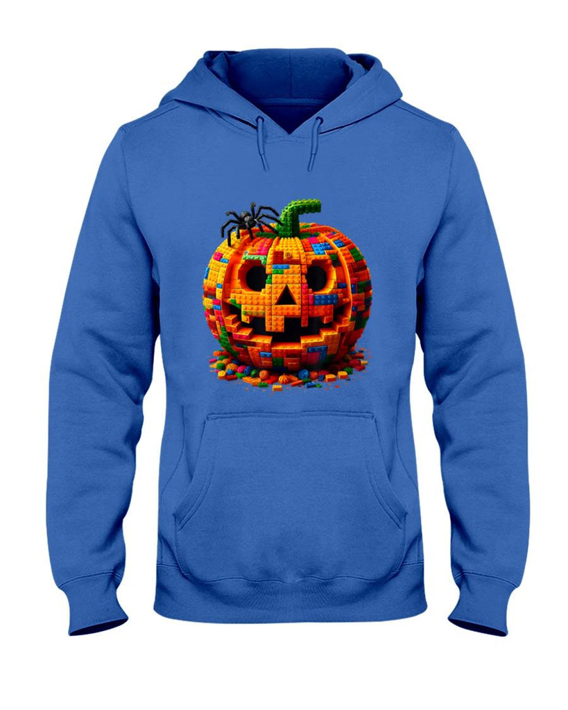 Halloween Shirt - Halloween Master Builder Pumpkin Kids Building Blocks Bricks T-Shirt