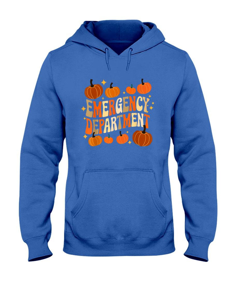 Funny ER Nurse Thanksgiving Emergency Dept Groovy T-Shirt