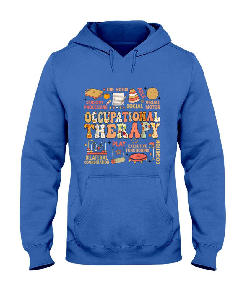 Occupational Therapy Fall Autumn OT Retro Thanksgiving T-Shirt