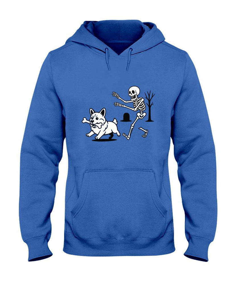 Pet Mom Halloween Shirt - Skeleton Chasing Dog Funny Halloween Dog Mom Pet Lover Long Sleeve T-Shirt