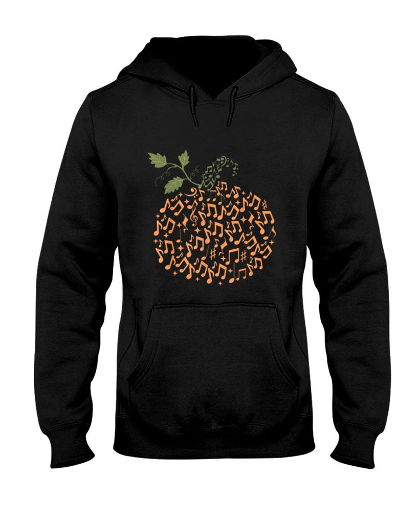 Halloween Shirt - Music Notes Pumpkin Fall Music Teacher Autumn Halloween T-Shirt