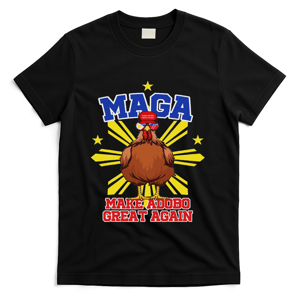 Funny Chicken Adobo Proud Pinoy Filipino T-Shirt