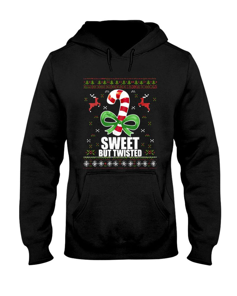 Sweet But Twisted Funny Candy Cane Ugly Christmas Sweater T-Shirt