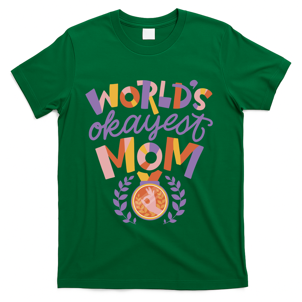 World's Okayest Mom Award T-Shirt