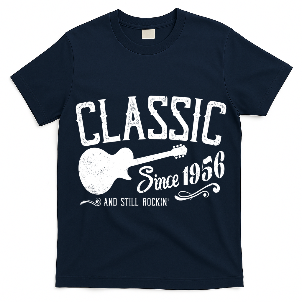 70th Birthday Classic Guitar Since 1956 And Still Rockin T-Shirt