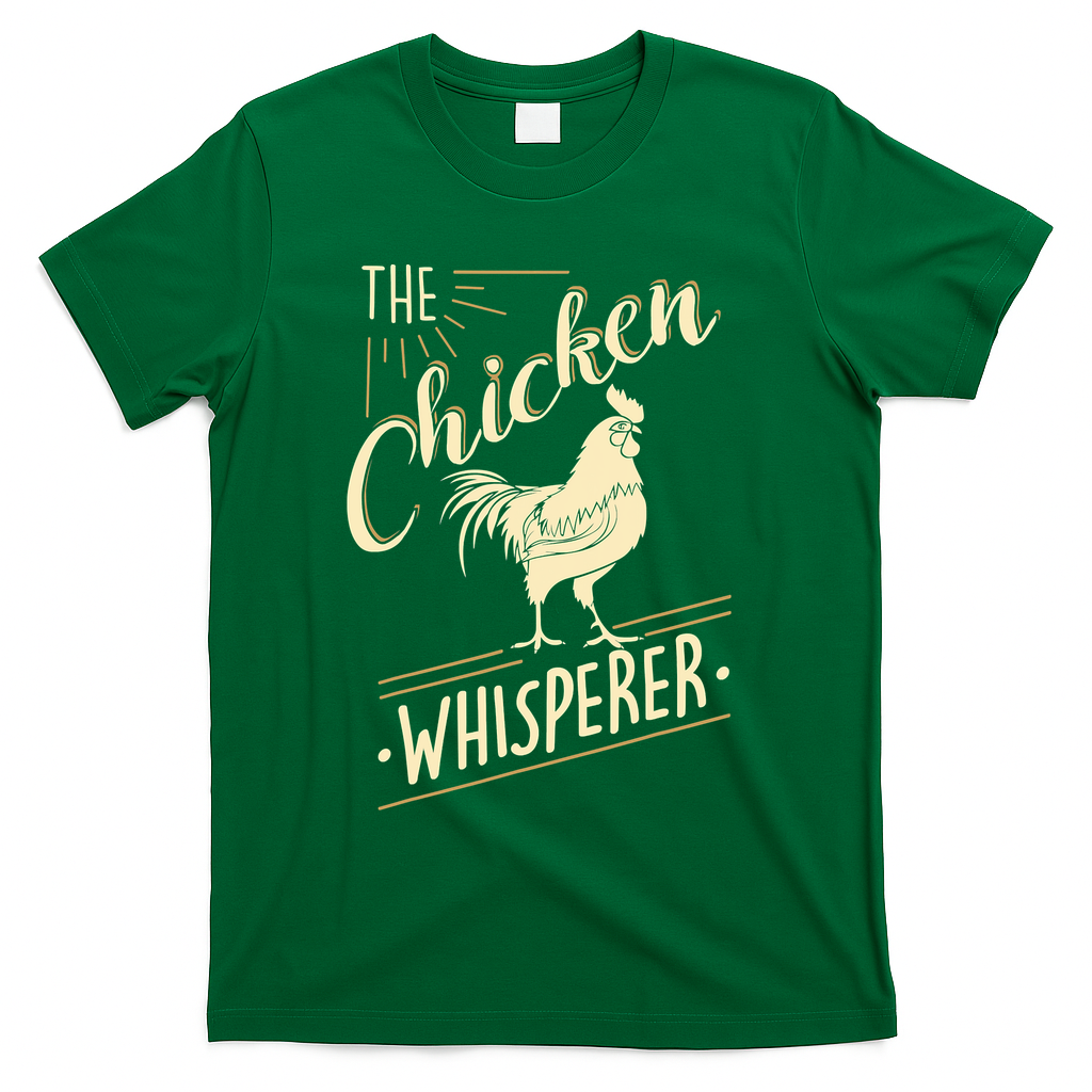 The Chicken Whisperer Funny Chicken Farming Morning Sun T-Shirt